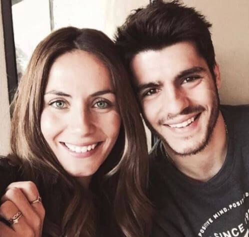 Alfonso Morata son Alvaro Morata and daughter Marta Abril.